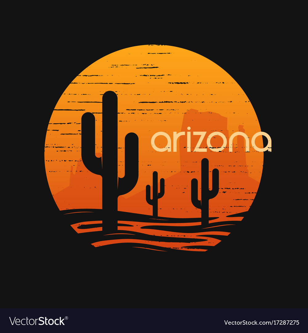 landscape-of-arizona-state-t-shirt-design-vector-17287275